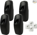 4PCS Automatic Air Freshener Spray Dispenser, Wall Mounted or Free Standing Battery Operated Sprayer for Bathroom Multiple Time Scent Mist Release Settings for Room Restroom Sprayer (black, L)