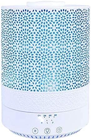 BlueHills Premium Set of 2 2500 ML Large Essential Oils Diffusers for Big Rooms High Mist Output XL Capacity Adjustable Cool Mist Great Gift – Value Pack of 2 White and Decorative Design