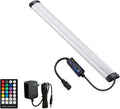 Dimmable Under Cabinet Lighting, RGB LED Light Bar, RF Remote Control Lamp, Multicolor Under Counter Lights for Desk, Room, Cupboard, Hallway, Shelf, Closet (12 Inch)