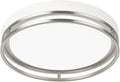 12.5 Inch LED Flush Mount Ceiling Light Fixture, 26W, Super Bright 1700 Lumens, 3 Color 3000K/4000K/5000K, Dimmable Ceiling Lamp for Bedroom Hallway Bathroom Kitchen Laundry (White Nickel)