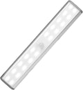 MOSTON Motion Sensor Closet Lights, 20 LED Cordless Under Cabinet Lighting with Built-in Rechargeable Battery, Stick-on Anywhere Magnetic Night Lamp for Cupboard Cabinet Kitchen Stairs