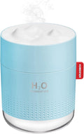 Portable Mini Cool Mist Humidifier, 500ml USB Personal Desktop Humidifier for Baby Bedroom Travel Office Home, Auto Shut-Off, 2 Mist Modes, Super Quiet, Blue