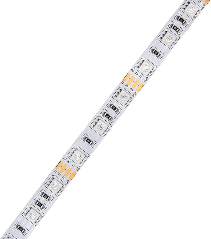 LED Strip Lights 16.6 feet 5 Meter 300 Led Lights RGB Color with APP and IR Remote 5050 SMD LED for Bedroom,Home,TV Backlight, Multicolor with Remote Control White