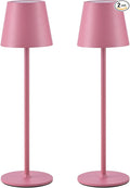 BGFHome Cordless Table Lamp LED Desk lamp,5000mAh Rechargeable Touch Night Light Wireless Minimalist Design for/Restaurant/Bedroom/Bars/Outdoor Party/Camping/Coffee Shop 2Pack