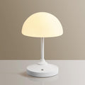 Mushroom Lamp Cordless Lamp Table Lamp,Outdoor Waterproof Shower Lamps,5000mAh Rechargeble Battery Operated Dimmable Touch Desk Lamps,LED Night Light for Bathroom Patio Camping Outdoor(White)