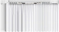 Rechargeable Motorized Curtain Tracks,Remote Control Smart Motorized Curtain Rail, Smart Curtain Opener Curtain Rod Compatible with Alexa Google Home (Zigbee Motor—4M (157.5in) Track)