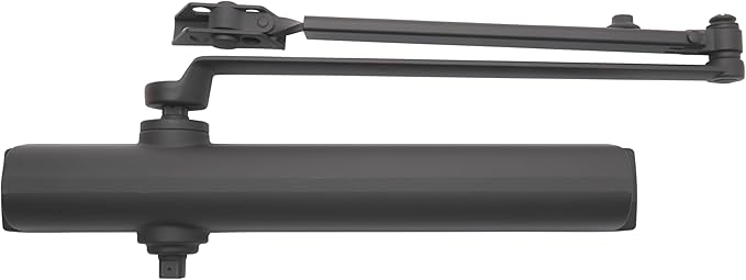 Brinks Commercial Heavy Duty All-in-One Door Closer with Mounting Plate, UL Listed, Bronze - Commercial Door Closer for Businesses