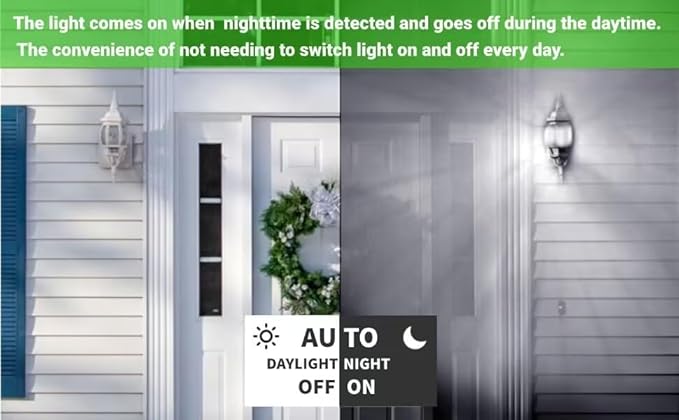 GEPLAD 12-Pack Dusk to Dawn Light Bulbs Outdoor 75 Watt Equivalent, Automatic On/Off Sensor LED Light Bulb, 10W Daylight 5000K, 1100 Lumen, A19 E26 Bulbs