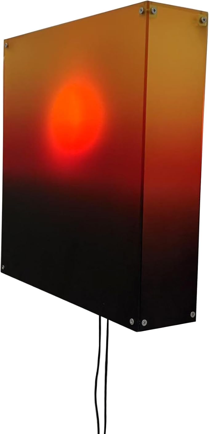 Mindfulness Wall Lamp Features Manual Sunrises Sunset Hanging Light for Serenes Home Atmospheres Sun Motion Living Room Lamp