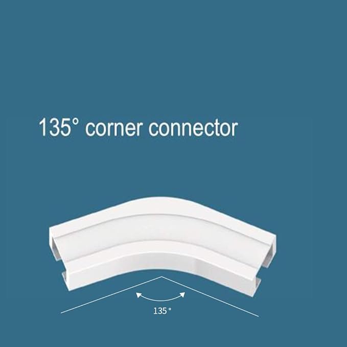 DIY WiFi Smart Automatic Curtain Motor Track System,Automatic Curtains Motor,Automatic Blinds Tracks, Length can be Custom (135 Degree Track for Corner Windows)