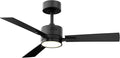 SUNMORY Ceiling Fans with Lights and Remote, 42 Inch Low Profile Ceiling Fan with Light, Reversible DC Motor, Dimmable LED, 3CCT, Quiet, Modern Ceiling Fan for Bedroom/Living Room/Patios, Black