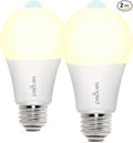 Sengled Motion Sensor Light Bulbs, A19 LED Dusk to Dawn Bulbs 3000K Soft White, Motion Activated Indoor Outdoor Light Bulbs 8.8W (60W Equivalent) 800 Lumens for Porch, Garage, Hallway, 2 Pack