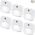 6 Pack Night Light Plug in, White LED Nightlights with Smart Dusk to Dawn Sensor, Plug into Wall Nightlights Suitable for Bedroom, Bathroom, Hallway, Kitchen, Stairs, Kids, Adults
