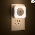 6-Pack LED Night Lights Plug into Wall,Bright Nightlight Auto-On/Off and Dimmable,0.5W Plug in Socket Night Light,Smart Sensor,Daylight White,for Adults Kids Bedroom Bathroom Hallway Kitchen Decor (6)