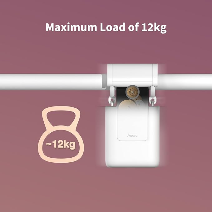 [Upgraded Version] Aqara Smart Curtain Motor E1 (Rod Version, 1 Pack), Requires AQARA Zigbee 3.0 HUB, Not Support Hubs from Other Brands, Support HomeKit, Alexa and IFTTT