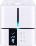 Large Water Tank Capacity Quiet Ultrasonic Humidifier, 5L Humidifiers For Baby Bedroom Home, 1-8H Timer And Waterless Auto Shut-Off, Air Humidifier With Remote Control Hu