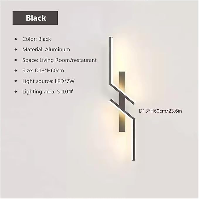 Minimalist LED Wall Lamp Home Decor Fixtures Wall Light Decoration Fixtures Sconce for Bedroom Bedside Hallway,Energy Conservation Wall Light