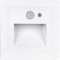 LED Recessed Step Wall Sconce,3W Indoor Outdoor Stairs Light IP65 Waterproof Human Body Induction Wall Lamp Corridor Night Light 85Mm85Mm,C,Induction
