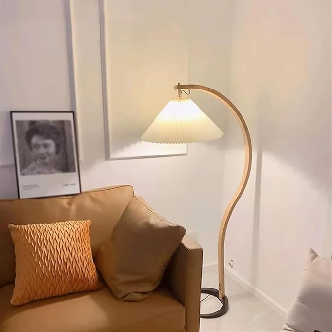 Nordic Minimalist Corner Floor Lamp | Simple Warm Light for Living Room, Bedroom | Creative Net Red Design