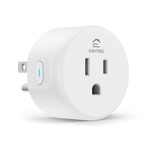 EIGHTREE Smart Plug, Smart Home WiFi Outlet Compatible with Alexa & Google Home, Smart Socket with Remote Control & Timer Function, 2.4GHz WiFi Only