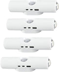 Smart Rechargeable LED Night Light, RGB Gradient Ambient Lighting is Dimmable, and The Magnetic/Stick-on Design for Bedroom, Stairs, Hallway, Entryway (4PC RGB 7-Color)