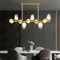 Pendant Lights Nordic Smart Home Decoration Pendant Light, Living Room Dining LED Indoor Lighting(Cold White,Golds 7 Heads)