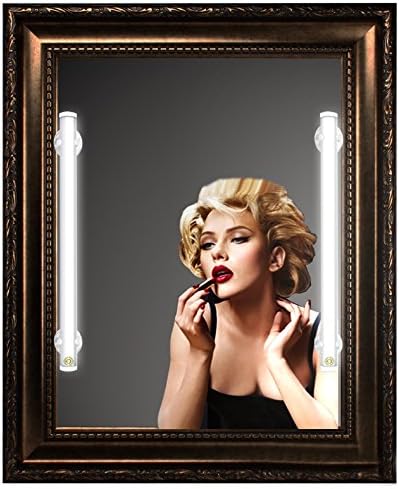 Portable LED Vanity Mirror Lights | Simulated Daylight | 4 Brightness Level Touch Control | Rechargeable, Cordless Makeup Lights