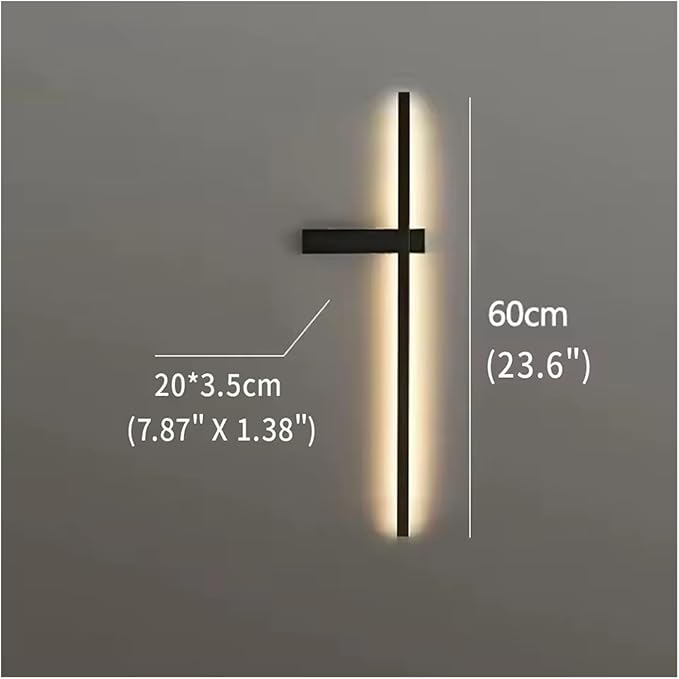 LED Wall Lamp Modern Minimalist Strip Wall Decor Lights Lighting for Bedroom Bedside Living Room TV Sofa Lobby Background Decor,Wall Lamp