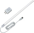 LED Motion Sensor Under Cabinet Lighting,17 inch USB Plug in LED Closet Light Bar, Under Counter Lights Night Light for Kitchen,Wardrobe,Closet,Cabinet,Cupboard,Cool White (6000K)