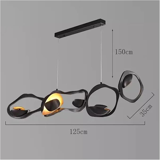Modern Home Decor Led Lights Pendant Light Lamps for Living Room Chandeliers for Dining Hanging Indoor Lighting,Modern LED Chandelier(Warm White,Length 125)