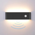 LED Hardwired Motion Sensor Light Indoor Wall Sconce, Motion Sensor Wall Light Indoor Sconce Wall Aluminum Modern Wall Sconce for Living Room Hallway Stair 12W Warm White(Not Battery Operated)