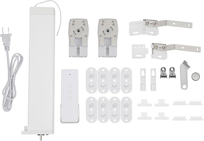Electric Curtain Track with Remote Control, Smart Curtain System Controlled Via Smartphone App, Compatible with Alexa and Google Home, Automatic Curtains Opener, Adjustable Length from 7 to 13.78 Feet