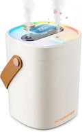 Humidifier for Bedroom, 2L Cool Mist Humidifier with Essential Oils Diffuser and Nightlight, Top Fill Humidifiers for Home, Auto Shut-Off, Carry Handle, Quiet Easy to Fill & Clean for Home