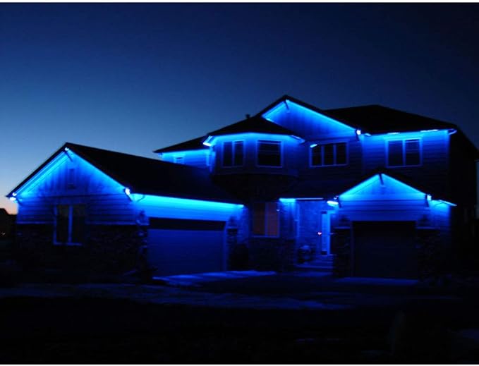 10FT 20FT 50FT 100FT 120FT 150FT 160FT 180FT 200FT 12V 60LEDs/M IP65 Waterproof RGB SMD 5050 LED Strip Light Flexible w/Music Sensed Controller & Power Supply (10)