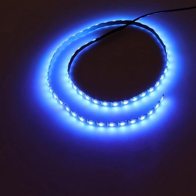 Uonlytech 39.37In Waterproof Flexible RGB Led Strip Light with USB Control Cable Adhesive Backing for Tv Closet Outdoor Decorative Lighting