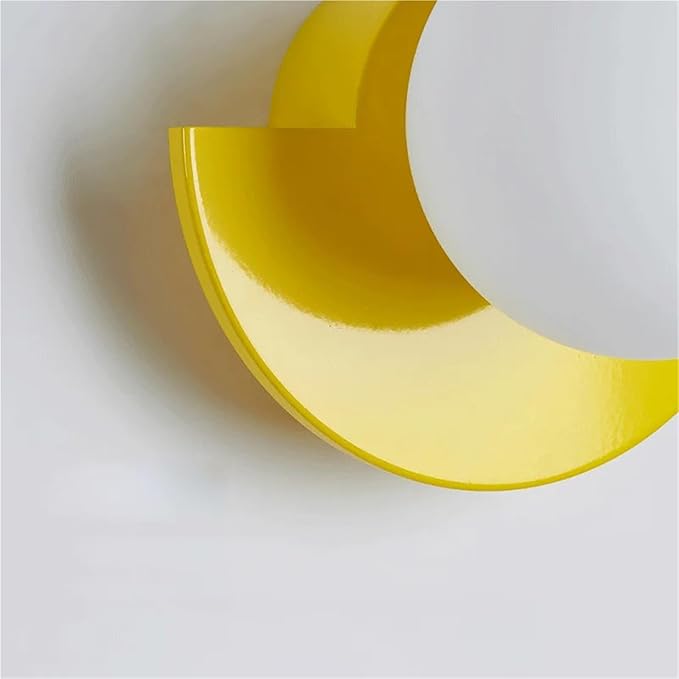 Bedside LED Macaron Room Wall Lamp Minimalist LivingRoom Background Decoration Sconce Colorful Lighting(Yellow)