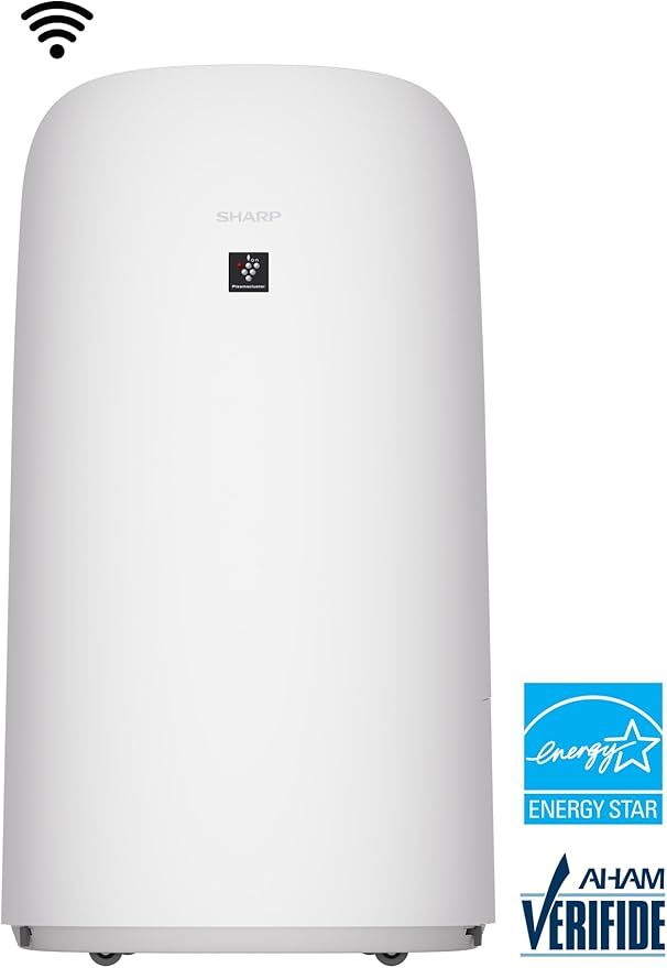 SHARP Smart Air Purifier with Humidifier Combo – Covers up to 2,603 sqft in one hour, Compatible w/Alexa & Google Asst. True HEPA Filter, for XL Rooms, Living Room, Dining Room - KCP110UW