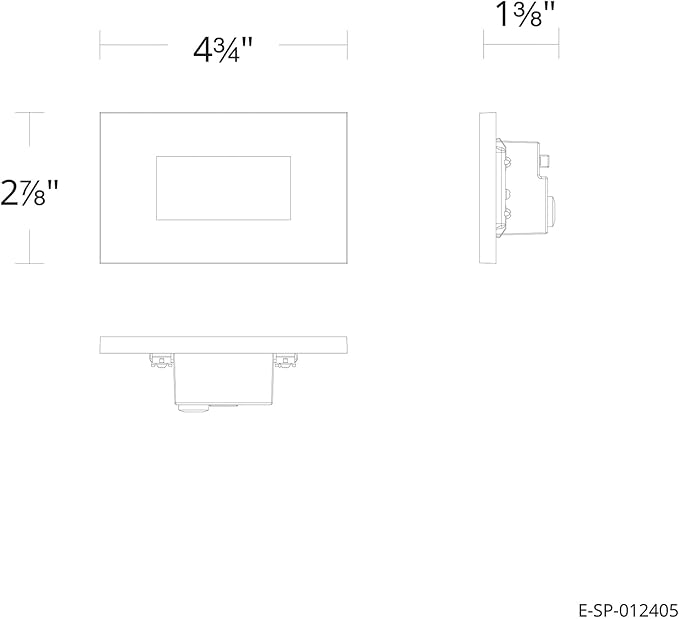 Builder Essentials Indoor or Outdoor 120V Input LED Step or Patio Deck Light Horizontal Orientation with 3-CCT 2700K-3000K-4000K Selectability in Bronze