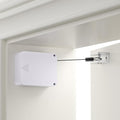 LAKIRA Retractable Automatic Door Closer with Anti-Slam Function - No-Screw Install for Standard, Screen & Sliding Doors - S304 Steel Cable with Powerful 3.5lb Closing Force (1 Pack White)