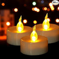 Hanzim LED Tea Lights Candles- 100PACK Warm Yellow Flameless Candles Realistic and Bright Flickering Long Lasting 200Hours for Holiday Celebration,Party,Home Decoration,Battery Operated