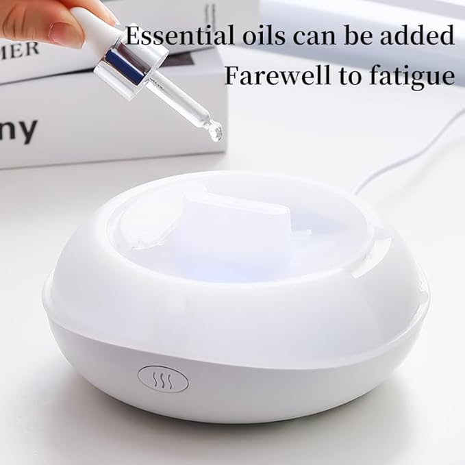 Essential Oil Diffusers Ultrasonic UFO Aromatherapy Diffuser, Ultrasonic Diffuser, Cool Mist Humidifier, 7 Colors LED Lights Changing for Home, Office, Spa 200ml (Black)