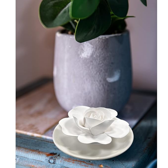 Passive Oil Diffuser for Essential Oil-Non-Electric Porcelain Aromatherapy Diffusers for Small Mini Room, Desk Decorative, Bathroom