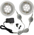 Motion-Activated Digital LED Under Bed Lighting System with Motion Sensors 2 * 3.3ft / 1m Motion Sensor LED Night Light, Dimmable Warm White for Queen/King/Cal.King Size Bed