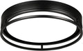 12.5 Inch LED Flush Mount Ceiling Light Fixture, 26W, Super Bright 1700 Lumens, 3 Color 3000K/4000K/5000K, Dimmable Ceiling Lamp for Bedroom Hallway Bathroom Kitchen Laundry (Black)
