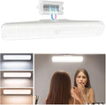 EZVALO Wireless Vanity Lights for Mirror, Rechargeable Makeup Light with 3 Color Modes, Touch Control, Adjustable Angle, Cordless Dimmable Mirror Light for Bathroom, Shave, Women Gift (1 Pcs)