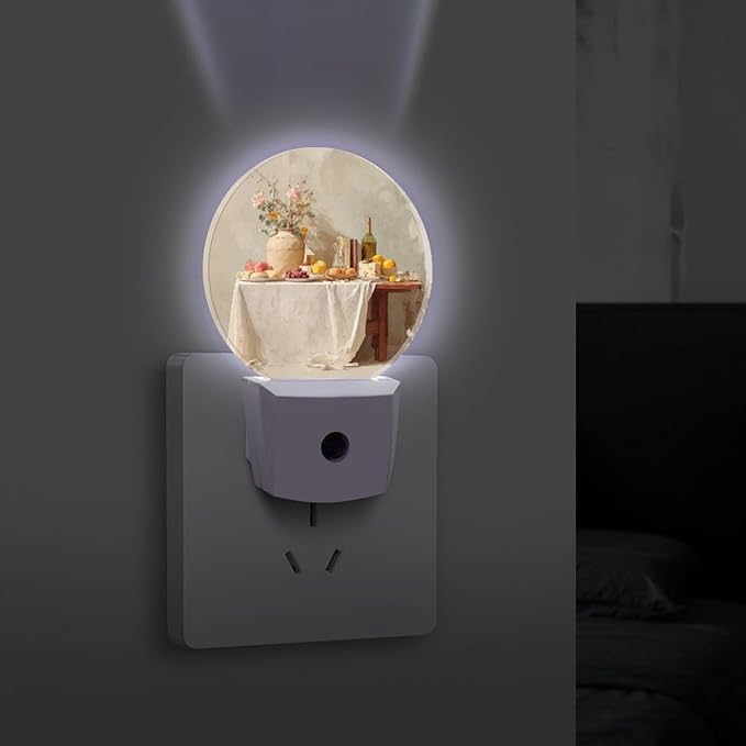 Plug in Night Light with LED & Smart Light Sensor, The Ideal Home Auto-On/Off Night Lights Plug Into Wall for Bedroom, Bathroom, Hallway, Stairway