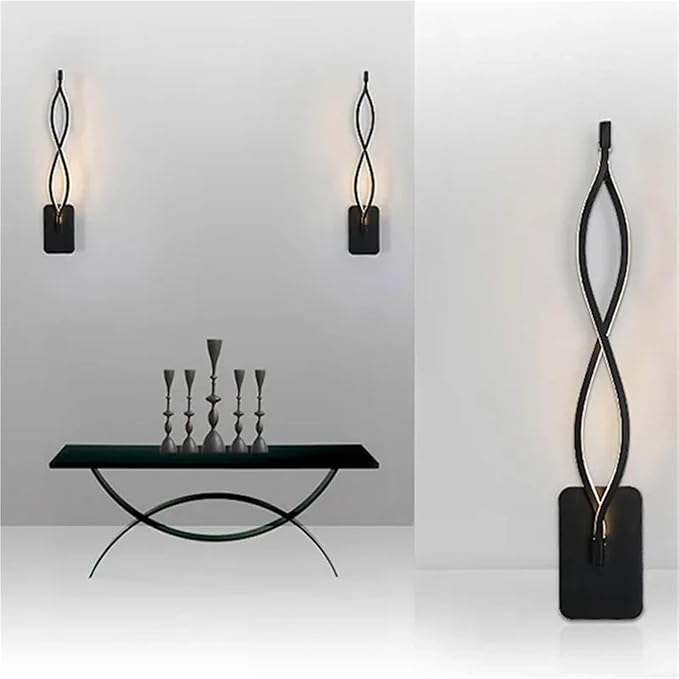 Modern Minimalist LED Wall Lamp Home Indoor Decor Wall Sconce for Living Room Bedroom Bedside Lustres Backgroud Light Decoration(Cool White,A-White)