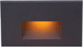 WAC Landscape Lighting, LED 12V Horizontal Indoor or Outdoor Step and Wall Light Amber 1800K Built-in LED in Black