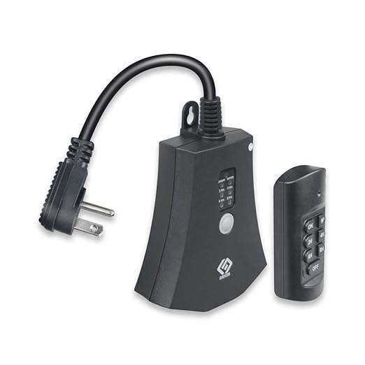 Outdoor Wireless Remote Control Outlets, Heavy Duty Waterproof, 3 Grounded Outlets, 1 Receiver 1 Remote,15A 1/2HP, Battery Included, UL Listed.