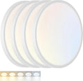 4 Pack LED Flush Mount Ceiling Light,9Inch 18W,3000K/3500K/4000K/5000K/6500K 5 Color Temperatures Ceiling Light Fixture for Kitchen Porch Hallway Bedroom Bathroom and Closet,White